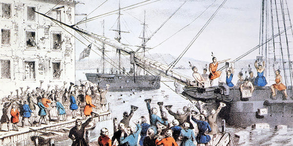 Dumping Tea in Boston Harbour – The East India Company